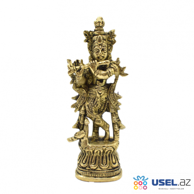 Figurine of Krishna with bansuri